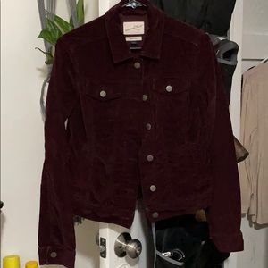 Burgundy jacket